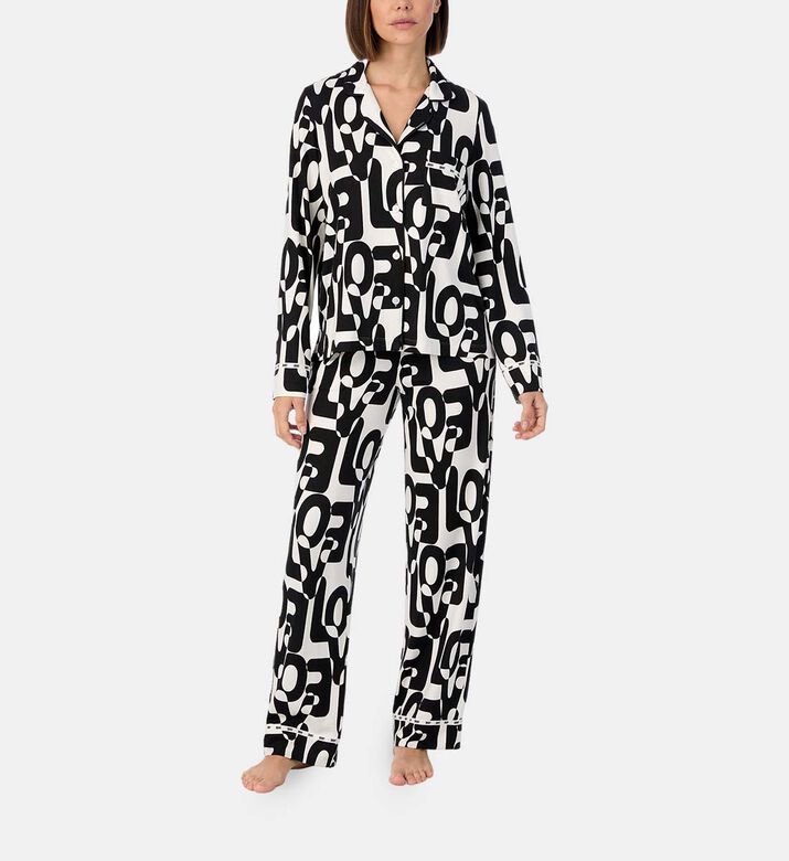 Silk Long-sleeve Pajamas
