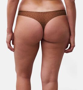 Chantelle Thong, Brown, Model View