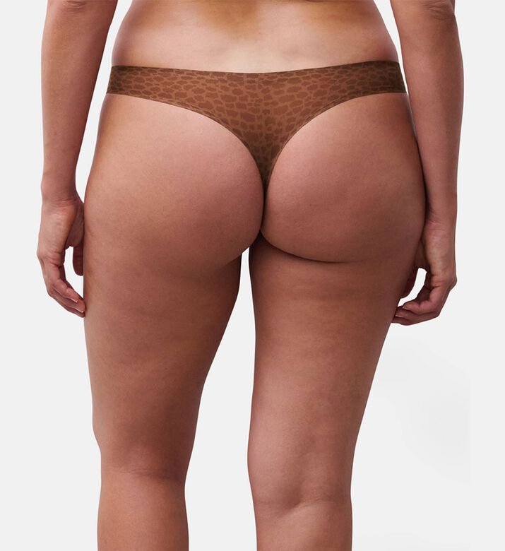 Chantelle Thong, Brown, Model View