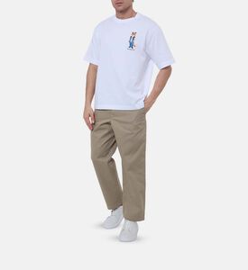 تيشيرت فضفاض بأكمام قصيرة