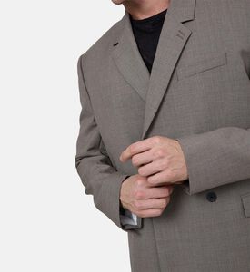 Wool Double-breasted Suit Jacket