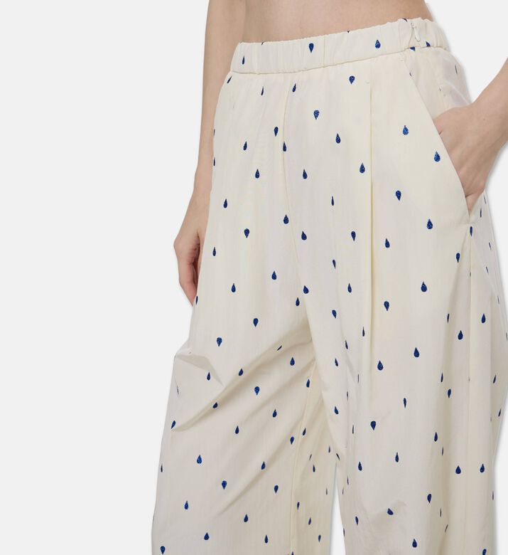Forte-Forte Polka-dot Wide-leg Pants, Model View