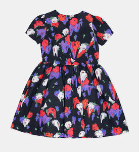Cotton Morphed Flowers Faille Dress Cotton Morphed Flowers Faille Dress