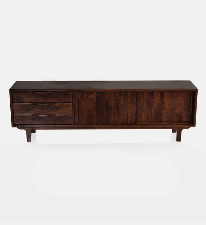 Home Deco and More Macy Mango Wood Media Tv Unit, Packshot View