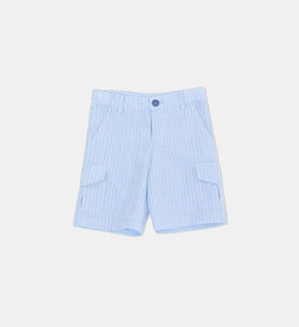 Striped Cotton Shorts Striped Cotton Shorts