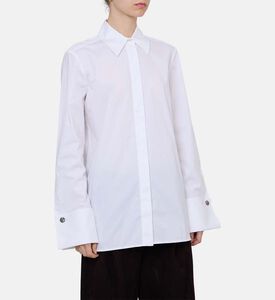 Wide Long-sleeve Oversized Shirt