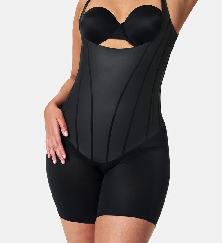 Open-bust Mid-thigh Bodysuit