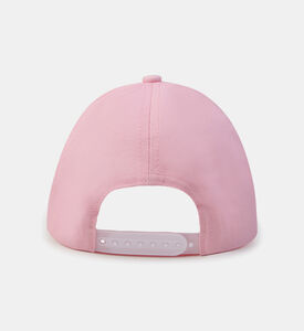 قبعة تويل قطني بلوغو للبنات