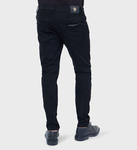 بنطال جينز دندي ضيق من القطن