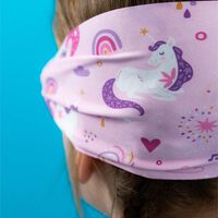 White Junior Swimming Goggles Ultra-soft Band With Magical Unicorns