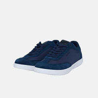 Lace Up Nylon-leather Sneakers