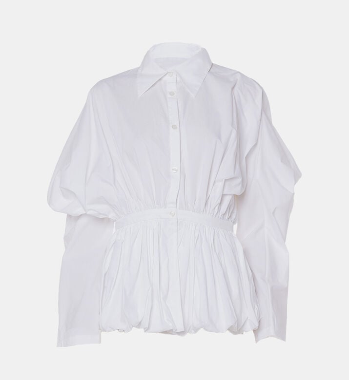 Gathered Peplum Shirt