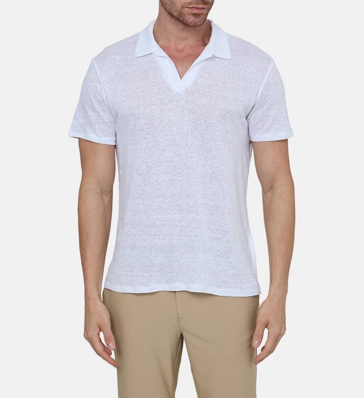 قميص بولو بياقة مفتوحة