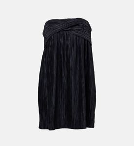 تنورة متوسطة الطول بنقشة مخططة