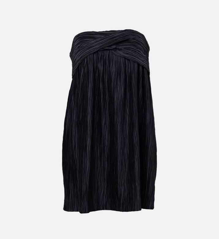 تنورة متوسطة الطول بنقشة مخططة