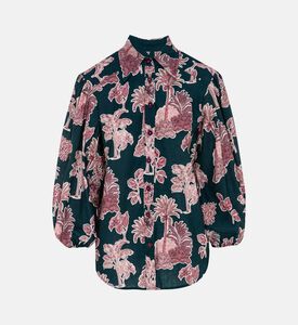 All-over Print Button Closure Shirt