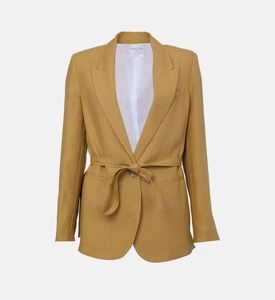 Linen Canvas Belted Jacket