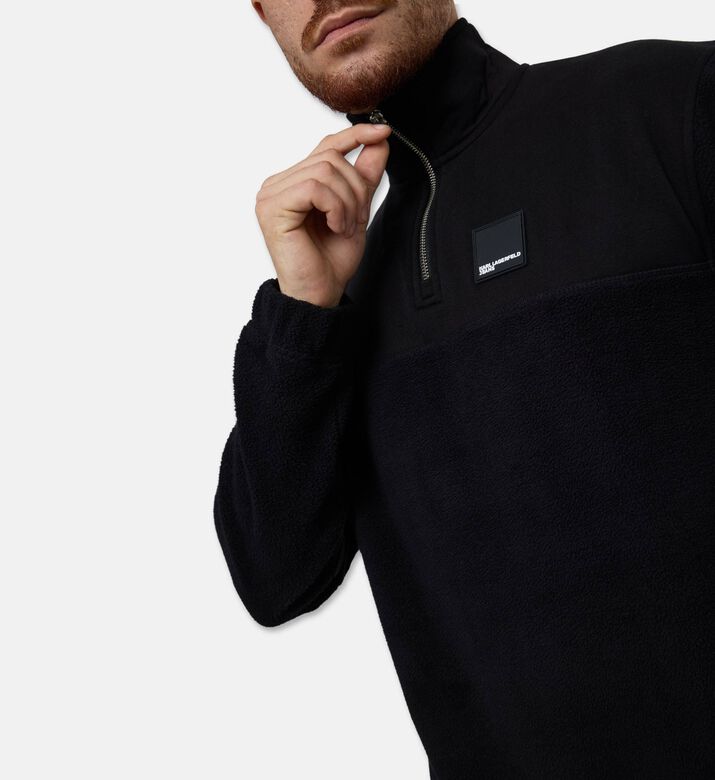 Karl Lagerfeld Polar Fleece Quarter-zip Sweatshirt, Packshot View