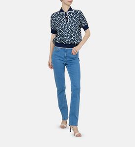 قميص بولو بطبعة قلب