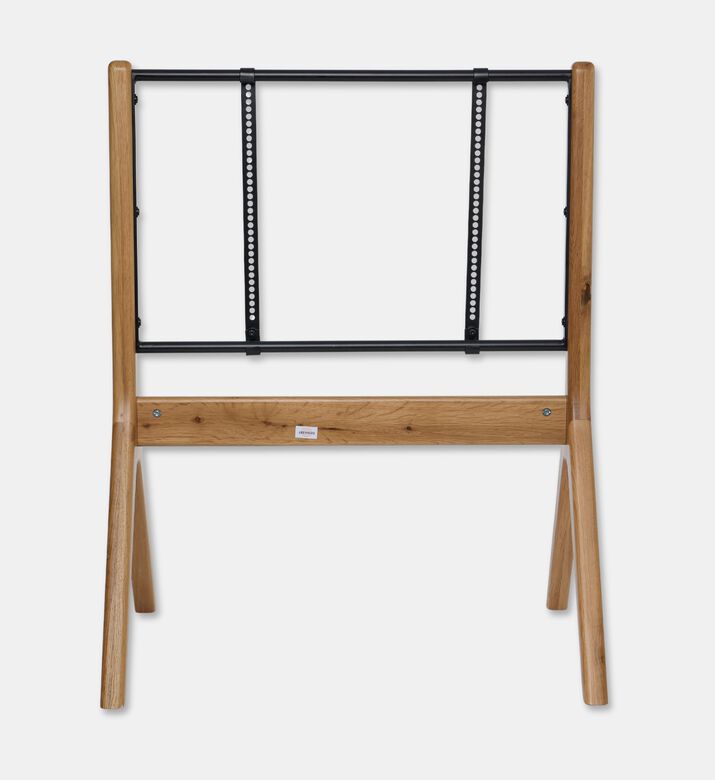 Home Deco and More Davis Wood Lacquered-finish Tv Stand, Oak, Packshot View