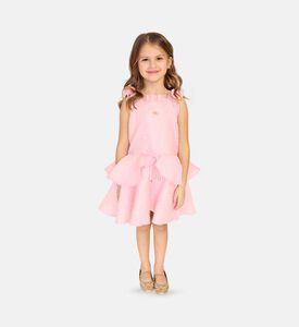 فستان بأكتاف مكشكشة