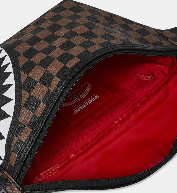 Sprayground Checkered Pattern Zip Fastening Crossbody Bag, Packshot View