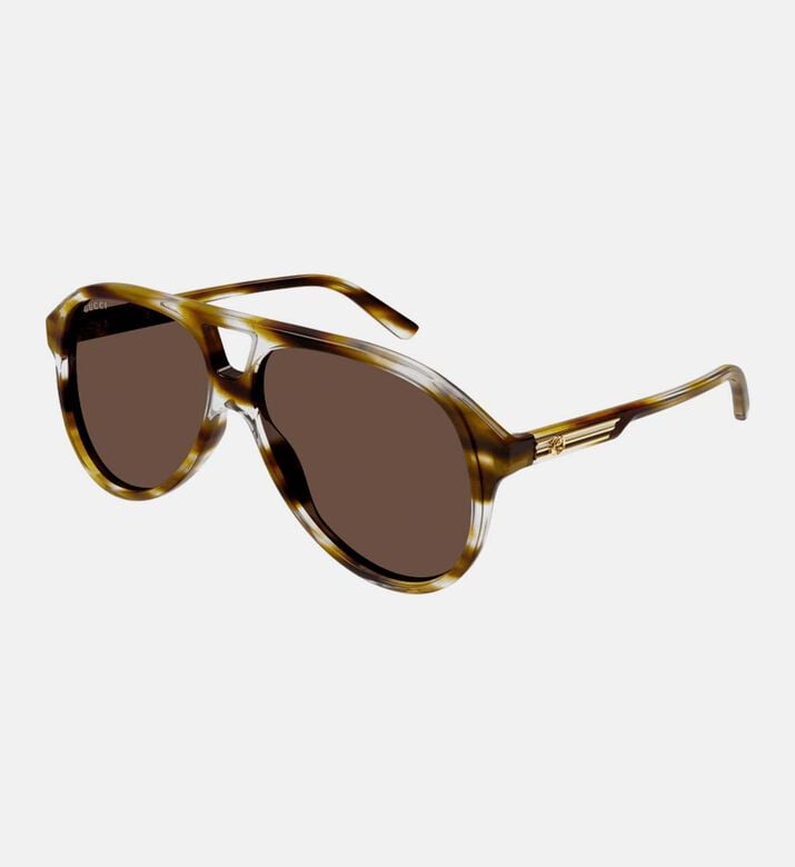 Thick Pilot Shape Sunglasses 59