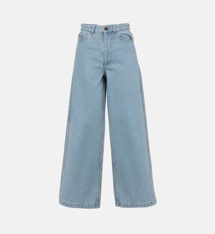 Alexis Wide-leg Flared Cotton Jeans