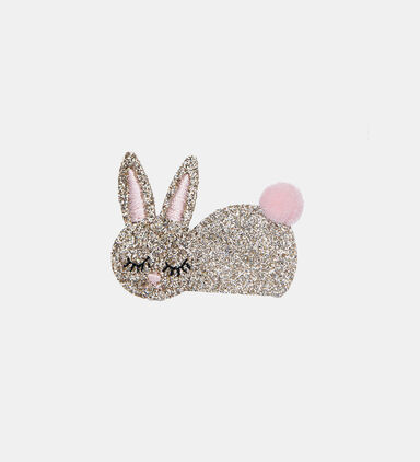 Glittered Rabbit Hair Clip