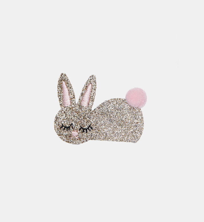 Glittered Rabbit Hair Clip