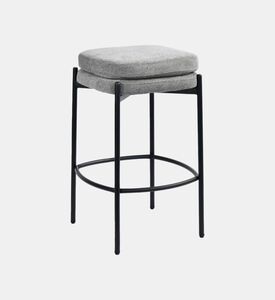 Home Deco and More Griffin Plywood Bar Stool, Grey, Packshot View