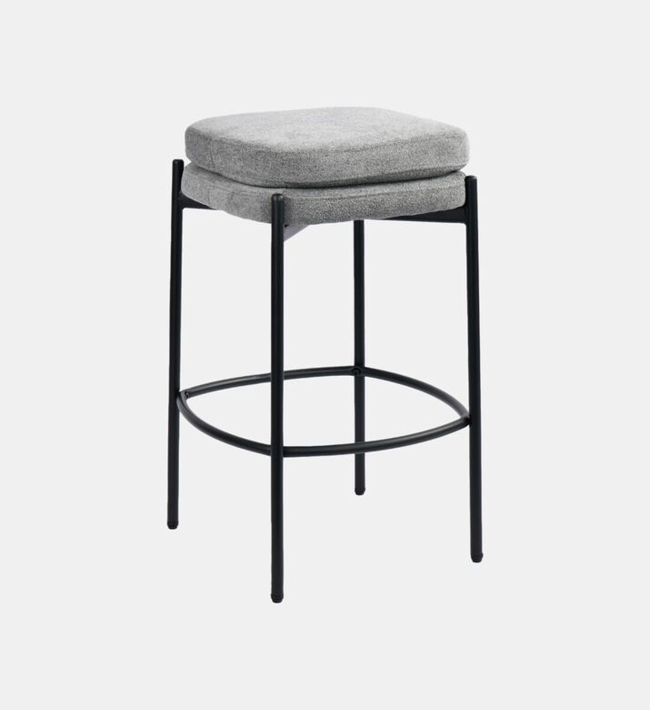 Home Deco and More Griffin Plywood Bar Stool, Grey, Packshot View