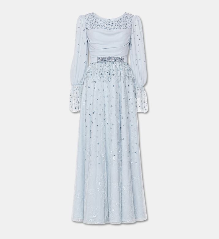 Suzy Matar Embellished Long-sleeve Maxi Dress, Packshot View