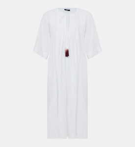 فستان أ جور قفطان مطرز بأزهار