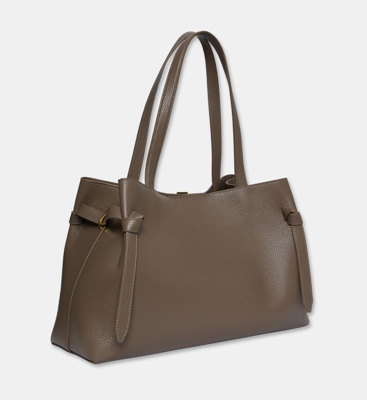 Yuzefi Gyoza Leather Top Handle Tote Bag, Packshot View