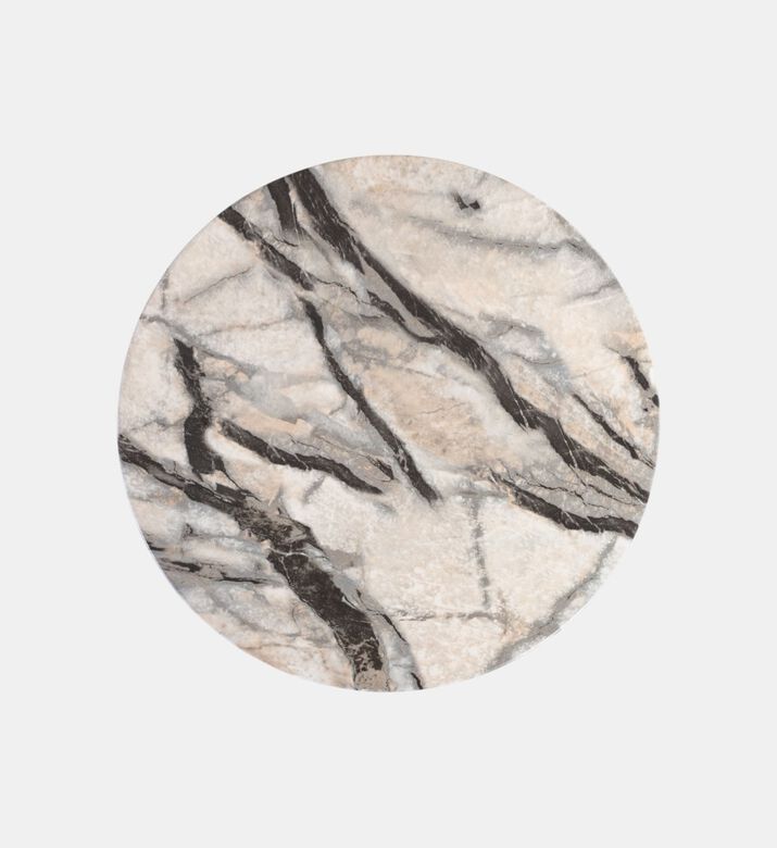 Spindle Concrete Marbled Stool