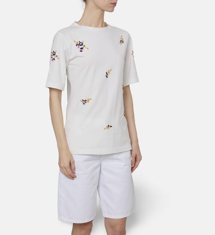 Beatrice B Embroidered Short-sleeve T-shirt, Model View