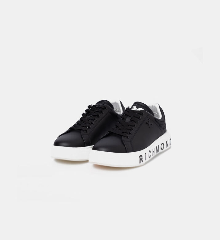 Logo Printed Eco Leather Sneakers
