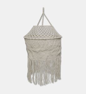 Home Deco and More Fibelle Natural Cotton Macrame Chandelier, Packshot View
