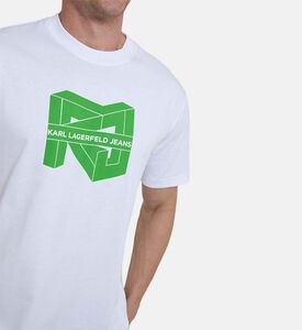 تيشيرت بطبعة شعار مكعب