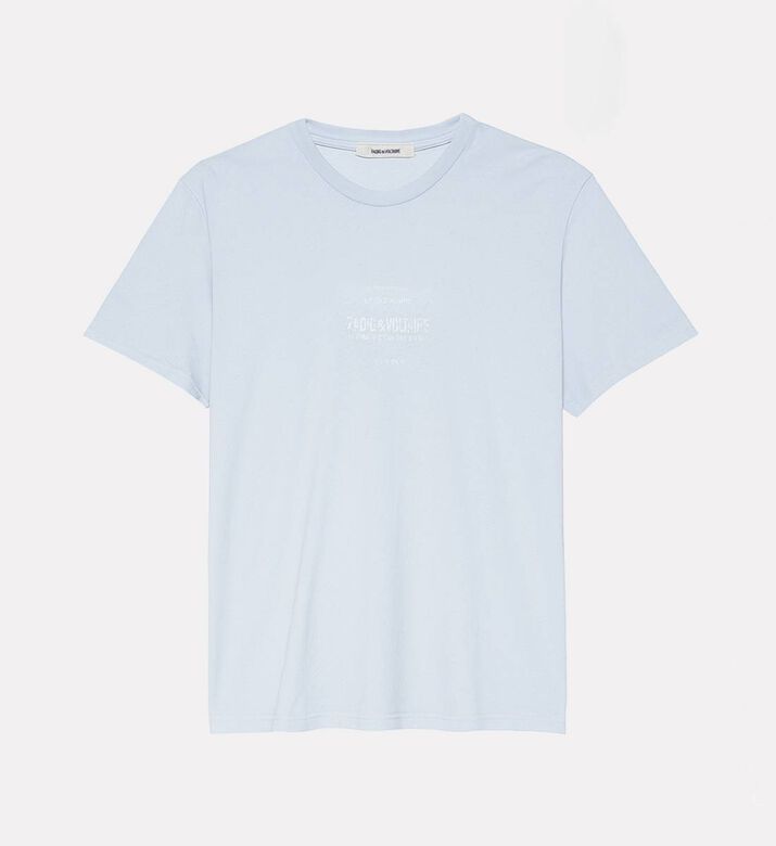 Zadig et Voltaire Jetty Cotton-blend Logo-print T-shirt, Grey, Xl, Packshot View