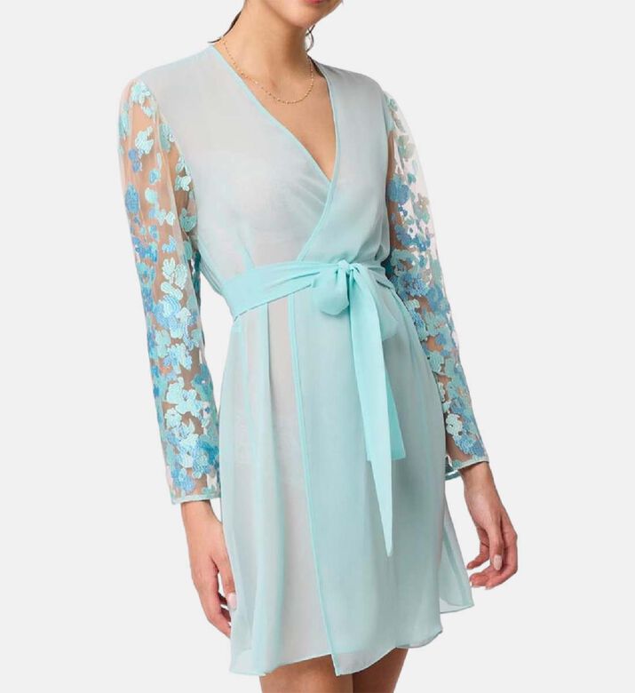 Long-sleeve Floral Detail Cover-up