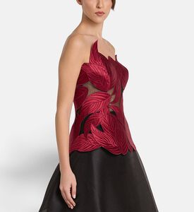 Savanna Top Grandeur, Burgundy, L, Model View