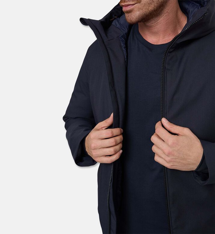 Save the Duck Zip Fastening Hooded Jacket, Model View
