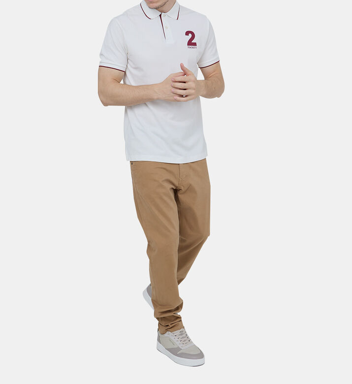Embroidered Heritage Number Polo Shirt