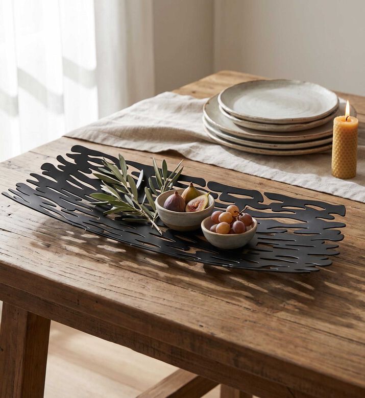 Alessi Bark-inspired Centerpiece, Black, Model View
