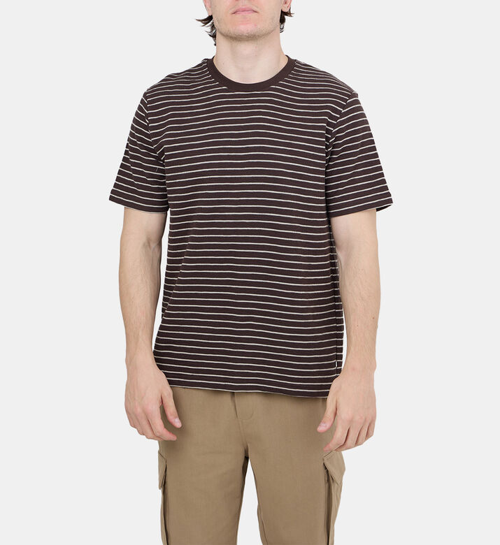Sajesse Stripped Crewneck T-shirt