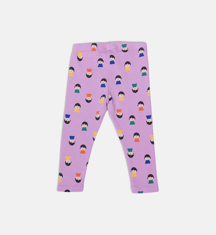Bobo Choses All-over Inverted Doll Faces Elasticated Waistband Leggings, Packshot View