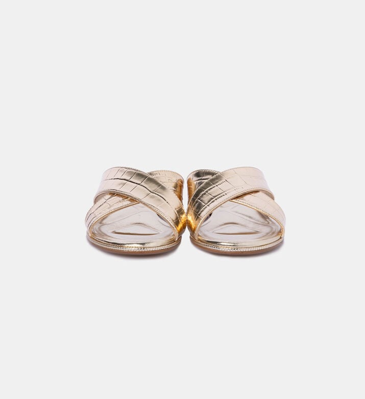 Crocodile-print Platinum Slipper Crocodile-print Platinum Slipper