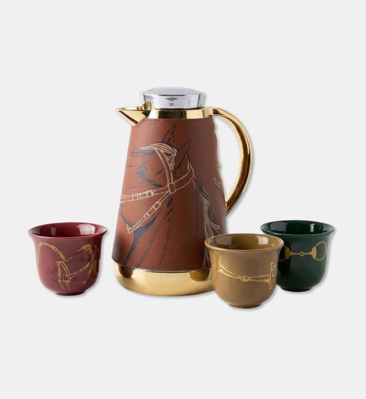 Silsal Fares 8-piece Coffee Cups Coffee Pot Set, Packshot View